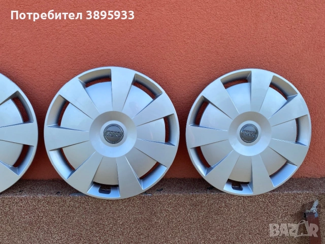 Оригинални тасове на Audi 16”, снимка 3 - Аксесоари и консумативи - 54672197