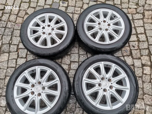 4бр ЛЕТИ джанти 16" 5Х112 ALUETT с гуми 205/55/16 UNIROYAL за VW Audi, снимка 2 - Гуми и джанти - 55338797