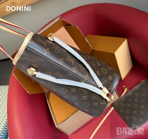 Дамска чанта Louis Vuitton Neverfull, кожа кожа, снимка 3 - Чанти - 55464877