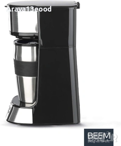 Кафемашина BEEM Thermo 2 Go с термо чаша и таймер, 750 W, LCD екран, снимка 4 - Кафемашини - 54639618