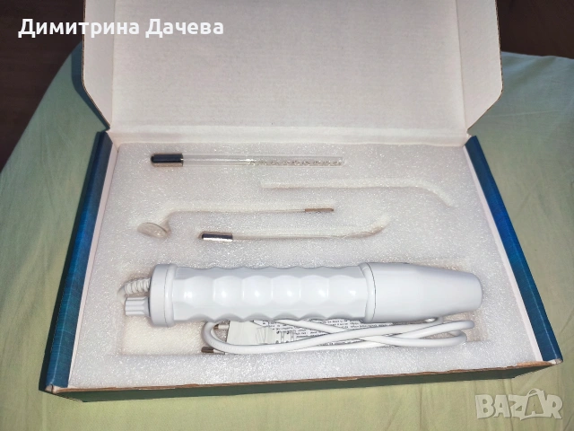 Дарсонвал с 4 приставки, снимка 3 - Козметични уреди - 54336362