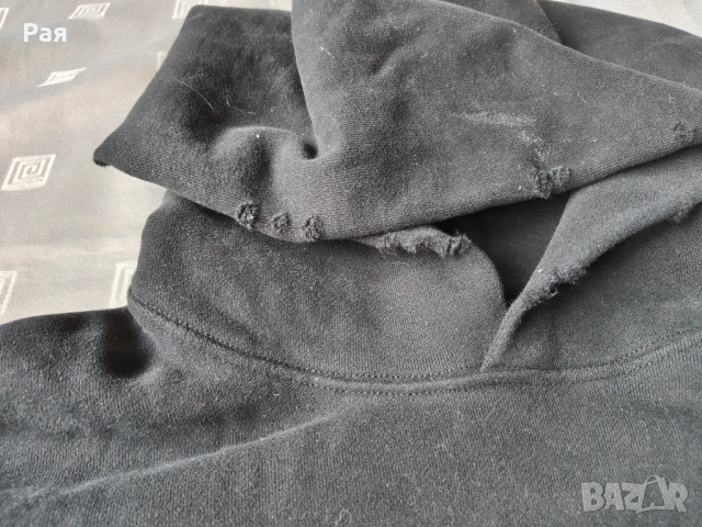 Оригинално худи Balenciaga Tape Type Ripped Pocket Hoodie (Размер XL), снимка 13 - Суичъри - 54640539