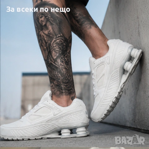 Nike Shox Enigma Мъжки Маратонки С Кутия👟Мъжки Спортни Обувки Цвят Бяло Код S450, снимка 2 - Маратонки - 54842282