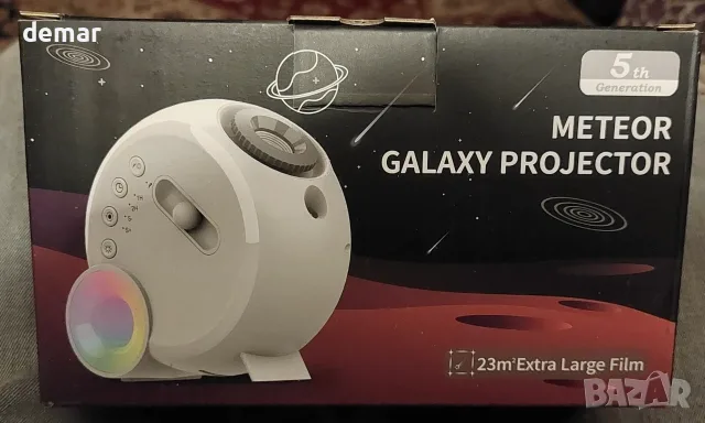 Galaxy Projector, 17-цветна проекторна светлина, нощна лампа Aurora, 15 бели шума, 12 диска, снимка 8 - Други стоки за дома - 55539337