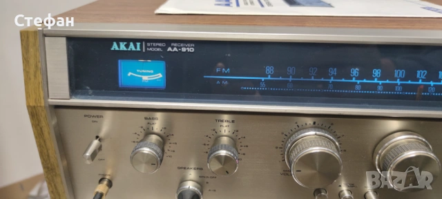 Стерео приемник AA-910Akai , снимка 8 - Ресийвъри, усилватели, смесителни пултове - 54601469