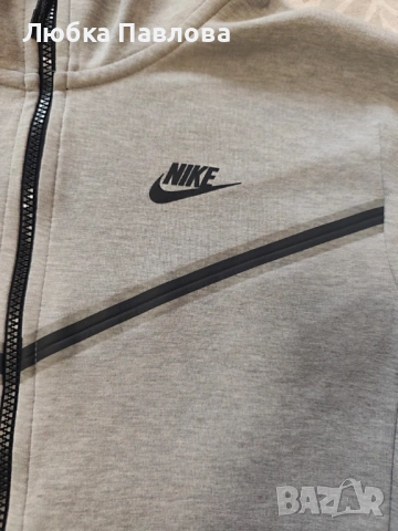 Мъжко горнище Nike tech fleece (размер S), снимка 3 - Спортни дрехи, екипи - 54378040