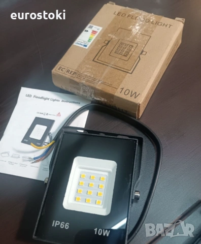 Мини външен LED прожектор ELEING, 10W,  800LM,  3000K (топло бяло), IP66, снимка 8 - Прожектори - 54491350