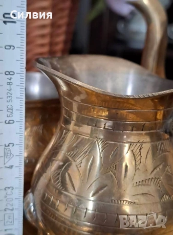 Комплект от месинг , снимка 9 - Прибори за хранене, готвене и сервиране - 54627630
