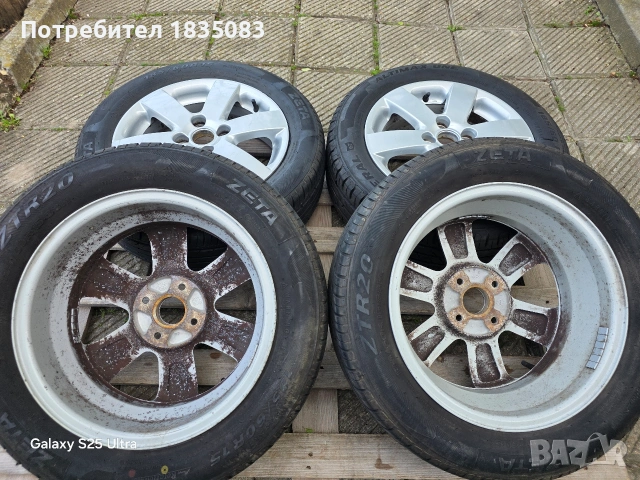 Лети джанти 15ки 4х100 Suzuki + летни гуми 185/60/15, снимка 9 - Гуми и джанти - 54421183