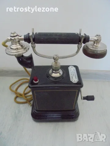 № 8709 Стар ретро телефон Ericsson с манивела , снимка 6 - Антикварни и старинни предмети - 55547158