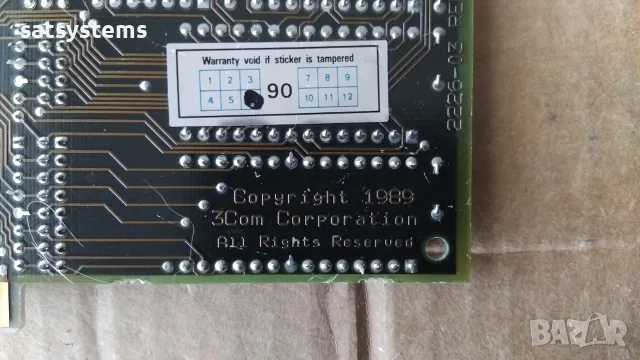  3Com 2227-04 REV.A ETHERLINK II 8-bit ISA Network Ethernet Card, снимка 10 - Мрежови адаптери - 55335304