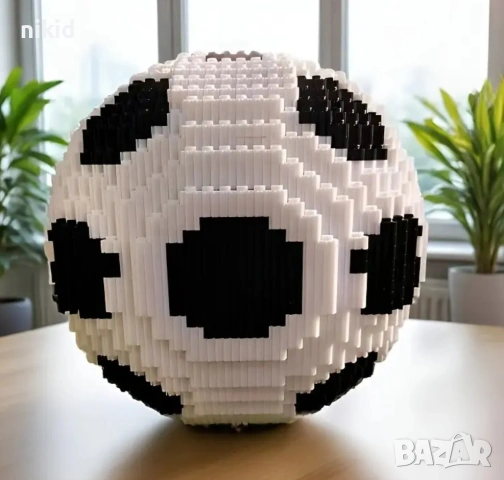 3d Футболна топка 1082 бр малки части частици конструктор строител тип лего фигурка играчка, снимка 3 - Конструктори - 54949235