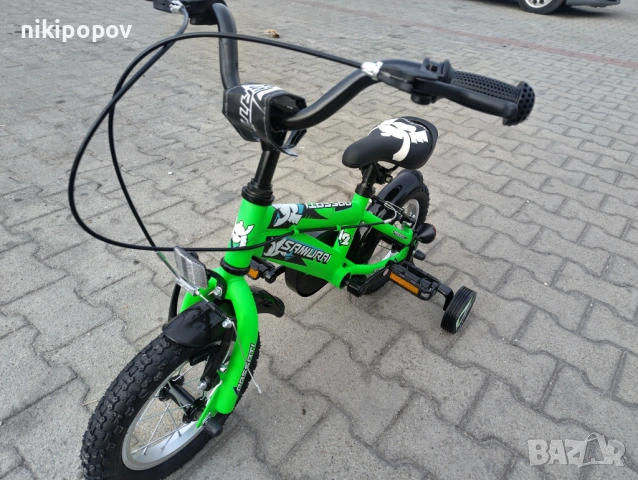 BG Детски велосипед 12" SAMURAJ зелен, снимка 6 - Велосипеди - 54334116