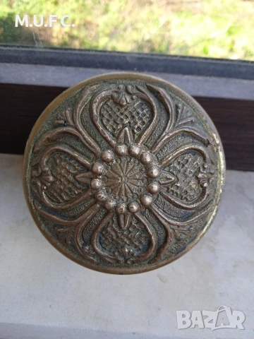 Бронзова дръжка за врата 19век., снимка 6 - Антикварни и старинни предмети - 54245130