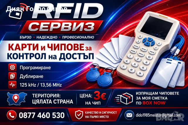ЧИПОВЕ И И КАРТИ ЗА ВХОДНИ ВРАТИ  - ЗА ЦЯЛАТА СТРАНА !
