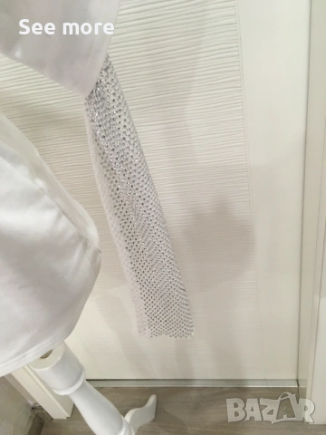 Mochi екстравагантна блуза блестяща, снимка 3 - Блузи с дълъг ръкав и пуловери - 53950678