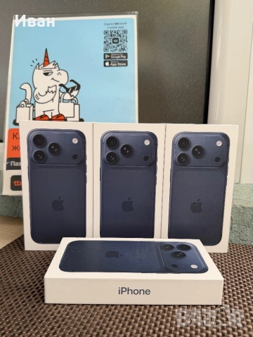 НОВ! ЛИЗИНГ TBI*45€/м iPhone 17 Pro Deep BLUE 256GB айфон 17 про син / ORANGE / SILVER, снимка 2 - Apple iPhone - 54677606