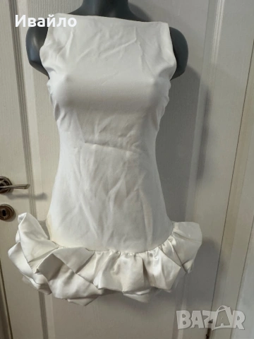 Zara - сатен и камъни, снимка 3 - Рокли - 54334101