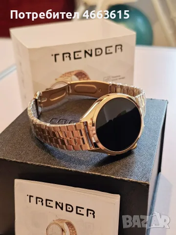 НОВ ! Луксозен Смарт Часовник - TRENDER POCH - Rose Gold - AMOLED - Bluetooth Разговори !, снимка 10 - Други - 55355290