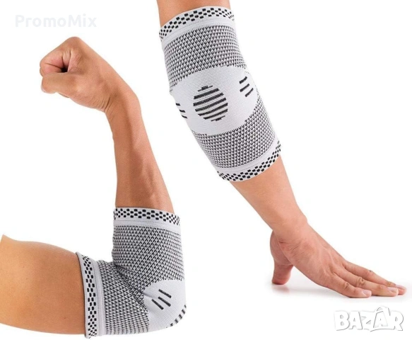 Еластична компресионна ортеза за лакът Amashr 2броя S M L Налакътник Тенис лакът ортеза, снимка 5 - Други - 54110433