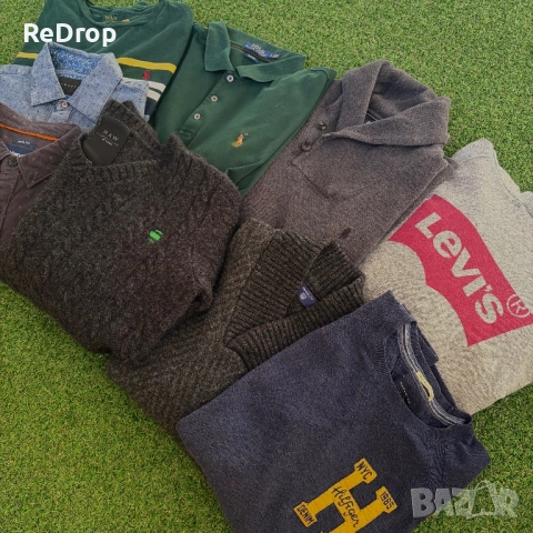 Мъжки блузи и ризи с дълъг ръкав RALPH LAUREN, TOMMY HILFIGER, LEVI’S и други