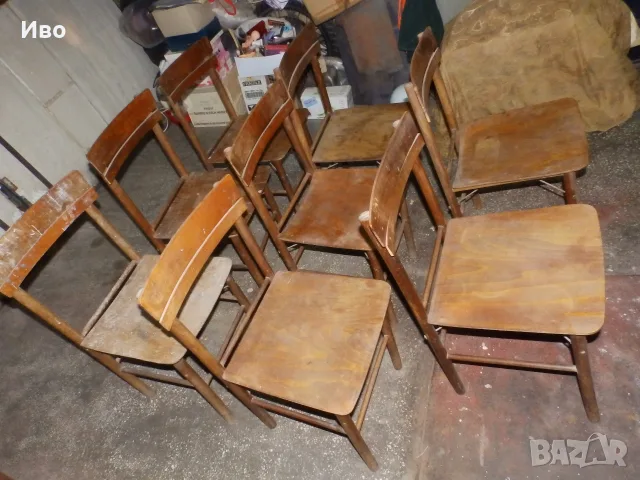 Стари дървени столове, снимка 4 - Столове - 55500703