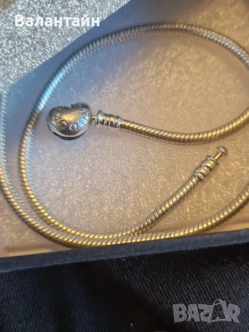 Сребърно колие PANDORA , снимка 5 - Колиета, медальони, синджири - 55592768