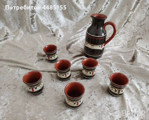 Сервиз за ракия от 1975 г., снимка 5 - Колекции - 54644144