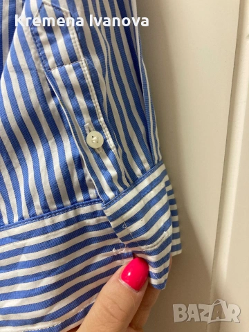 RALPH LAUREN Wilda striped shirt dress, снимка 9 - Рокли - 54970148