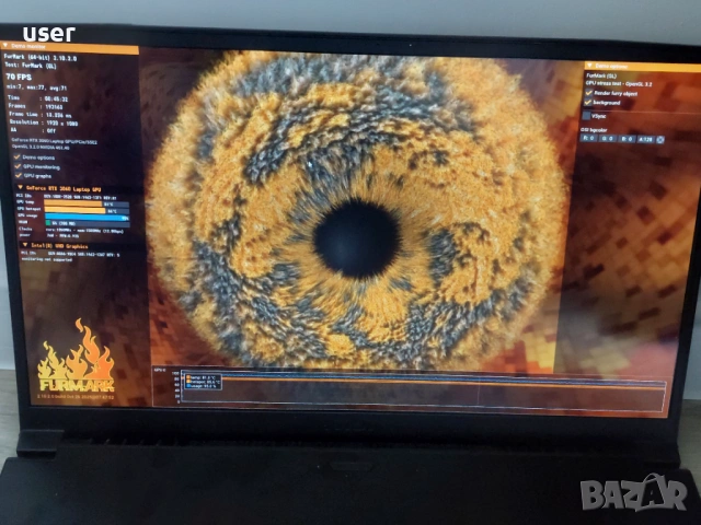 32GB RAM RTX 3060 Core i7-10750H 17.3" FULL HD 144hz IPS геймърски лаптоп MSI GF75 Thin, снимка 9 - Лаптопи за игри - 54562047
