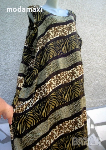 4XL Нова дълга рокля Caribou  , снимка 3 - Рокли - 55052729