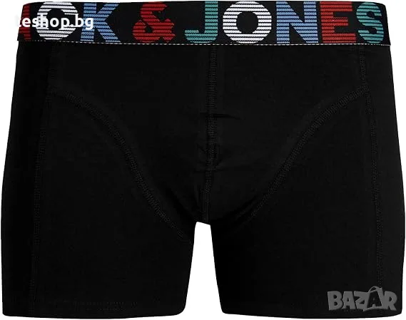 Мъжки бoксерки JACK & JONES, чифт от 3 размер L, снимка 4 - Бельо - 55628239
