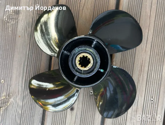 Нов винт (пропелер) Mercury Spitfire 4-лопатен 9.3х11, 10 шлици (25-30 HP), снимка 6 - Воден транспорт - 55527790