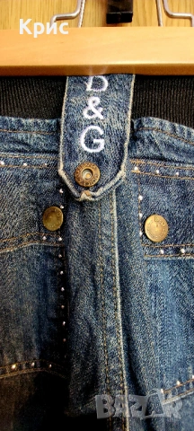D&G оригинални дамски 7/8 дънки, снимка 4 - Дънки - 54390602