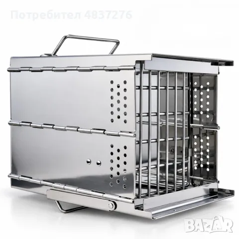 Сгъваема ракетна печка от неръждаема стомана за къмпинг, двор, градина, снимка 5 - Къмпинг мебели - 55588468