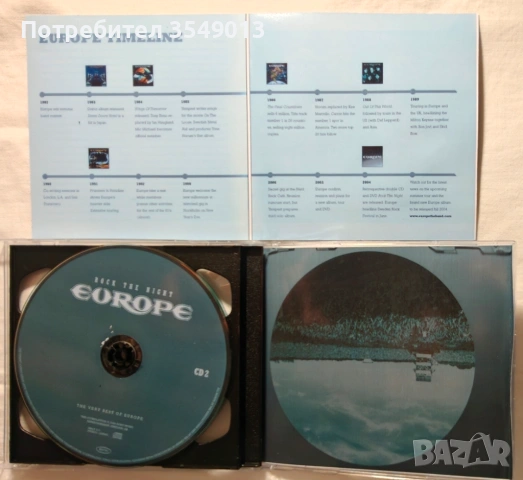 CD / ЦД компакт диск - Europe – Rock The Night-The Very Best Of Europe - 2004 [2 CD], снимка 4 - CD дискове - 54873535