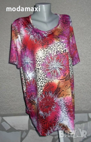 4XL - Нова еластична блуза „M Collection”- , снимка 2 - Туники - 55288799