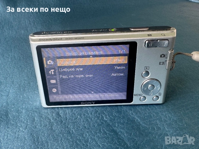 Цифров фотоапарат Sony DSC-W320 ,14.1MP 4x Zoom , Sony W320, снимка 15 - Фотоапарати - 54503441