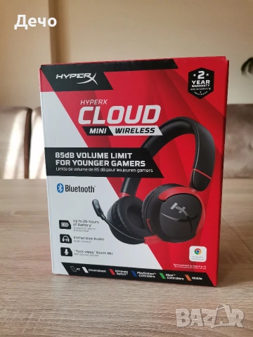 Безжични слушалки HiperX cloud mini wireless , снимка 2 - Bluetooth слушалки - 55191730
