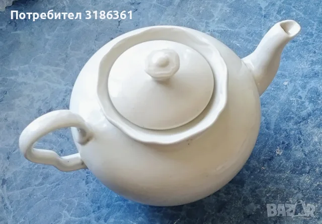 Чайник български порцелан 1953г., снимка 3 - Антикварни и старинни предмети - 55463193