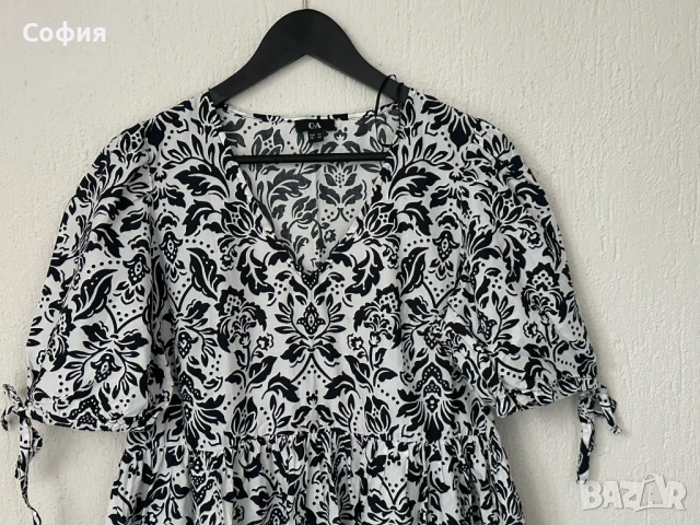 Памучна лятна рокля C&A, снимка 4 - Рокли - 54320255