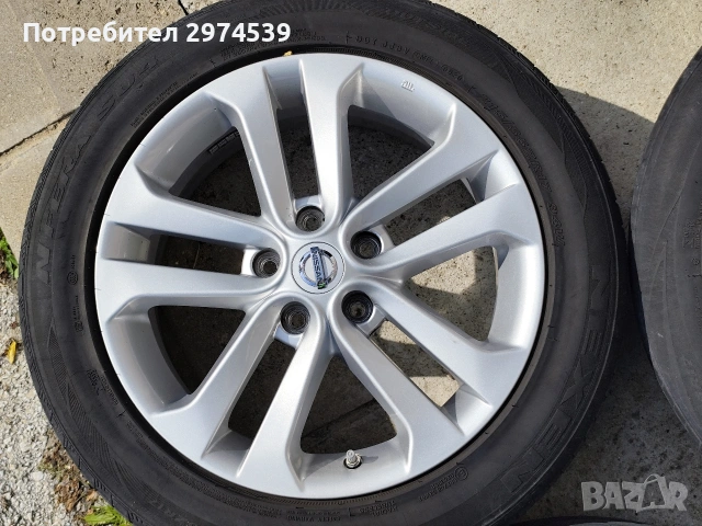 Джанти с датчици и гуми за Nissan , снимка 4 - Гуми и джанти - 54766800