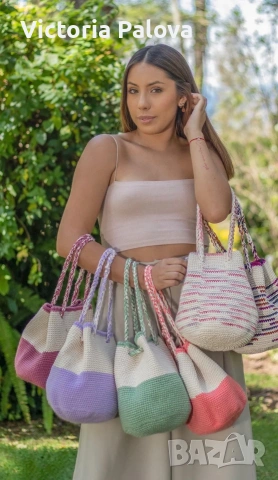 Оригинална еко чанта Cabuya Shigra Bucket Bag – La Ñaña Guayusa, снимка 10 - Чанти - 55161981