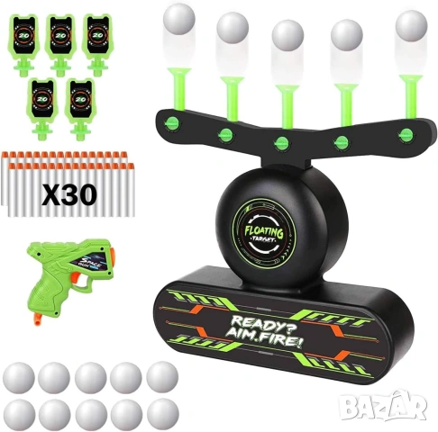 Интерактивна игра Dark Shot – светеща стрелба по левитиращи мишени Nerf НОВА