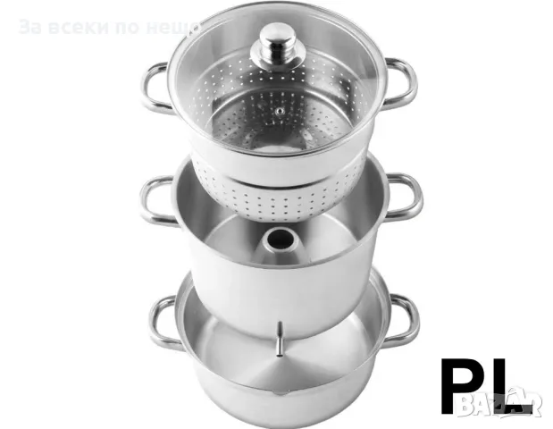 Соковарка SAPIR SP-1260-A26 8L – Неръждаема стомана | За домашни сокове и готвене на пара Код P2869, снимка 2 - Съдове за готвене - 55500029