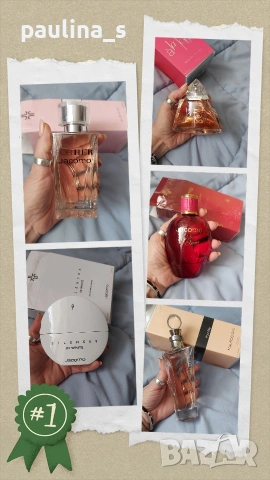 Пет различни броя / Дамски дизайнерски бюджетен парфюм Jacomo и Mauboussin 