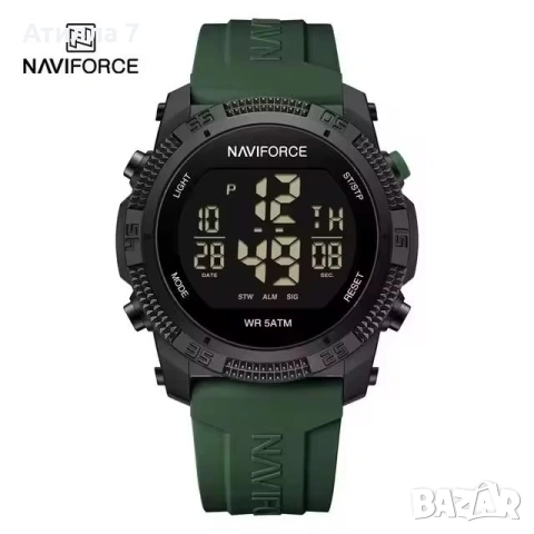 Мъжки Дигитални Часовници - NAVIFORCE - С Подаръчна Кутия, снимка 3 - Мъжки - 54166523