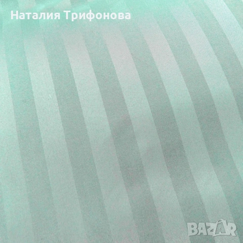 Комплект спално бельо 160x200 см с 2 калъфки 70x80 см, сатенени райета, микрофибър/памук, с цип, хип, снимка 5 - Спално бельо - 55163152