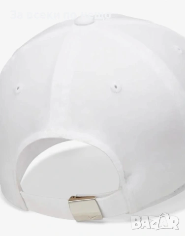 NIKE Dri-Fit Club Metal-Logo Cap White Бяла Шапка С Козирка И Метално Лого Код P2416, снимка 2 - Шапки - 54419458