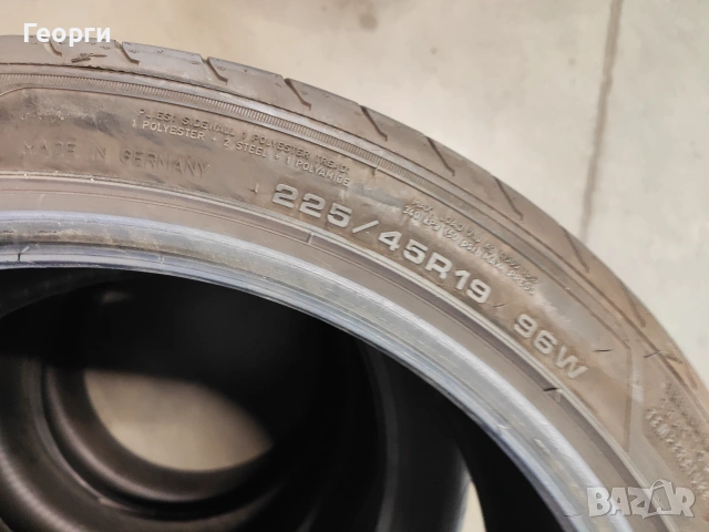 2бр. летни гуми 225/45/19 Goodyear, снимка 5 - Гуми и джанти - 55263370